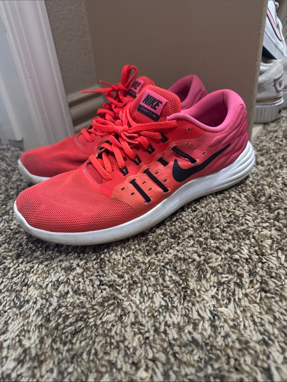 Nike Women's Coral-Pink Mesh Running Sneakers